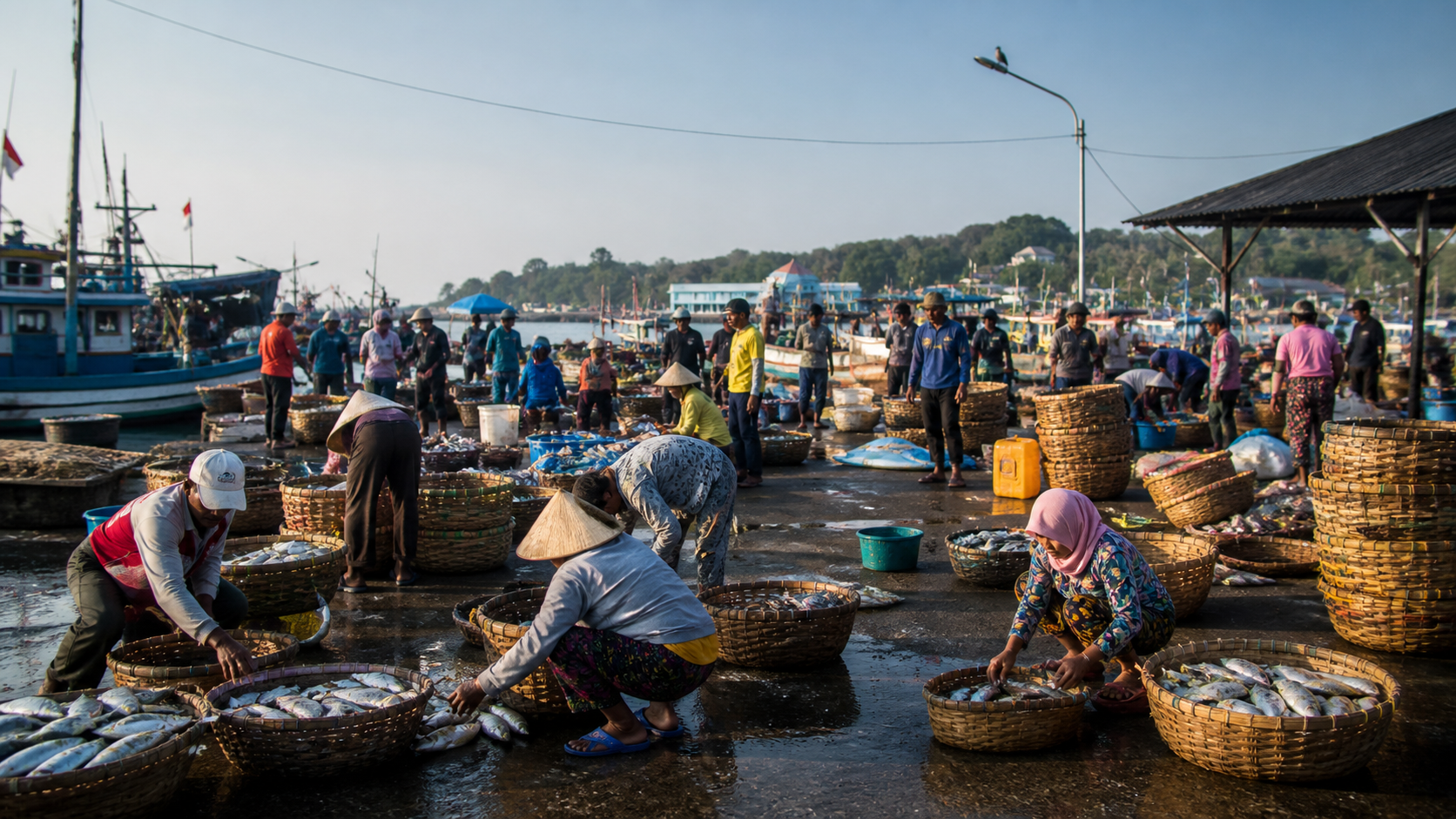 Pasar Ikan Pagi Menjadi Nadi Ekonomi Kampung Pesisir